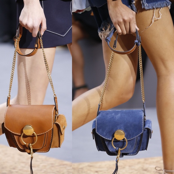 Chloe Calfskin Suede Small Jodie Camera Bag - Picture 3 of 9